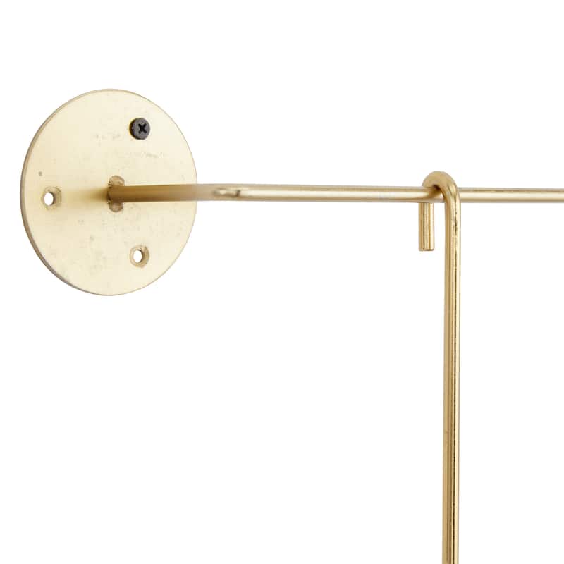 CosmoLiving by Cosmopolitan Silver Metal 7 Candle Wall Sconce - 23"W, 27"H