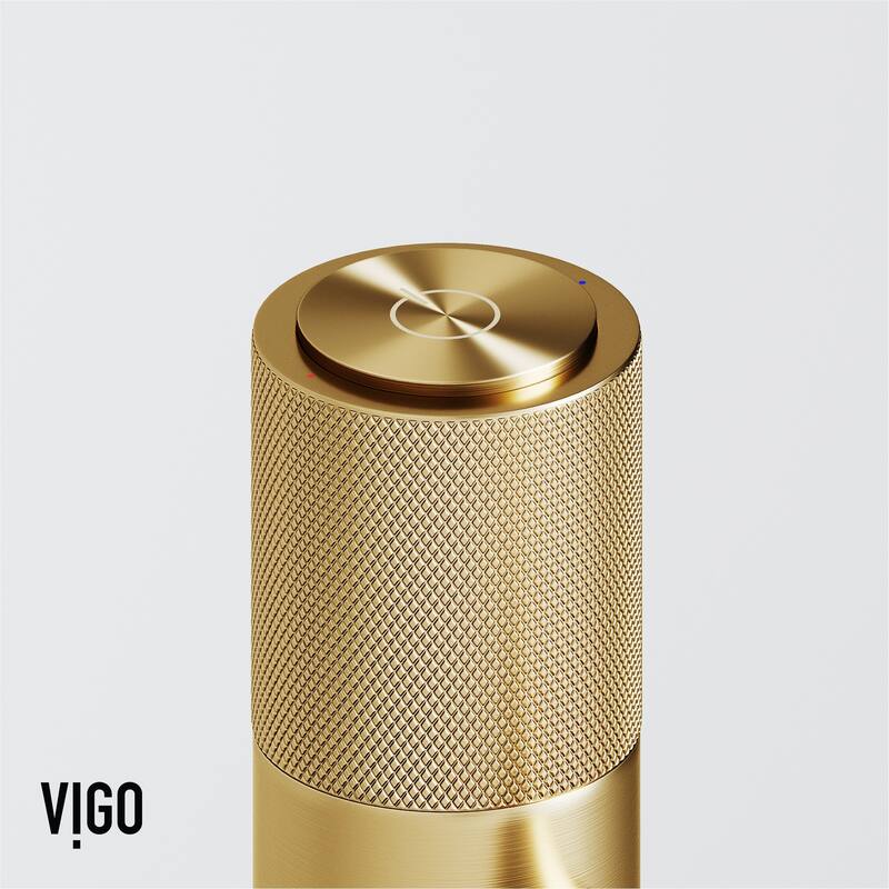 VIGO Apollo 8" H Button Operated Single Hole Bathroom Faucet