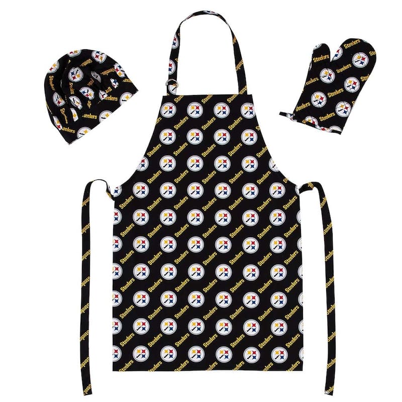NFL Officially Licensed 3-piece BBQ Apron, Mitt, Hat Set