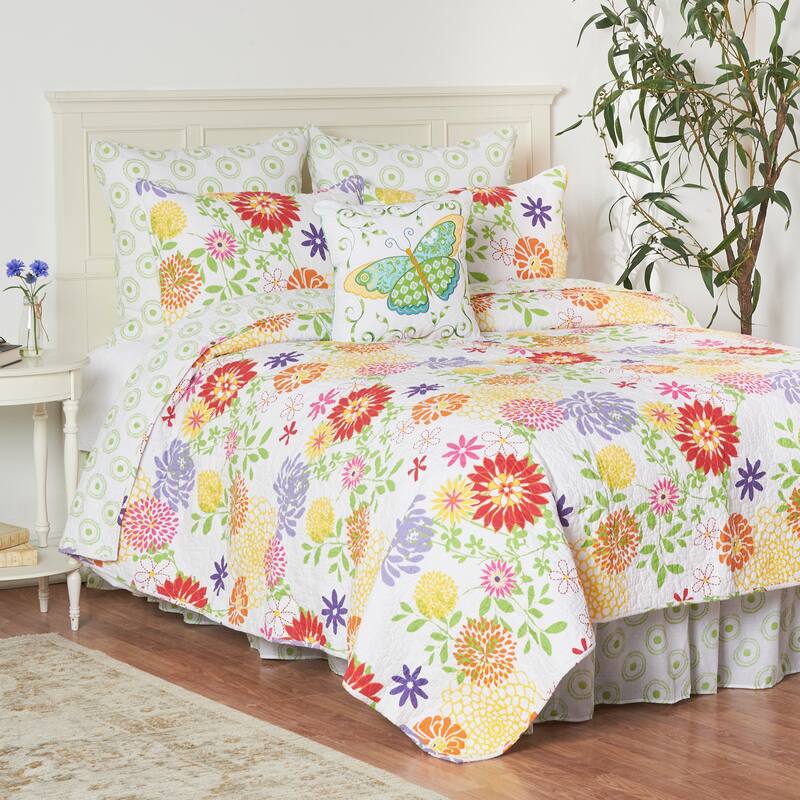 Lilly Mini Quilt Set - 3 Piece - Queen - Pink