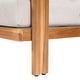 preview thumbnail 13 of 17, Christopher Knight Home - Outdoor Acacia Wood 3-Seater Sofa with Cushions