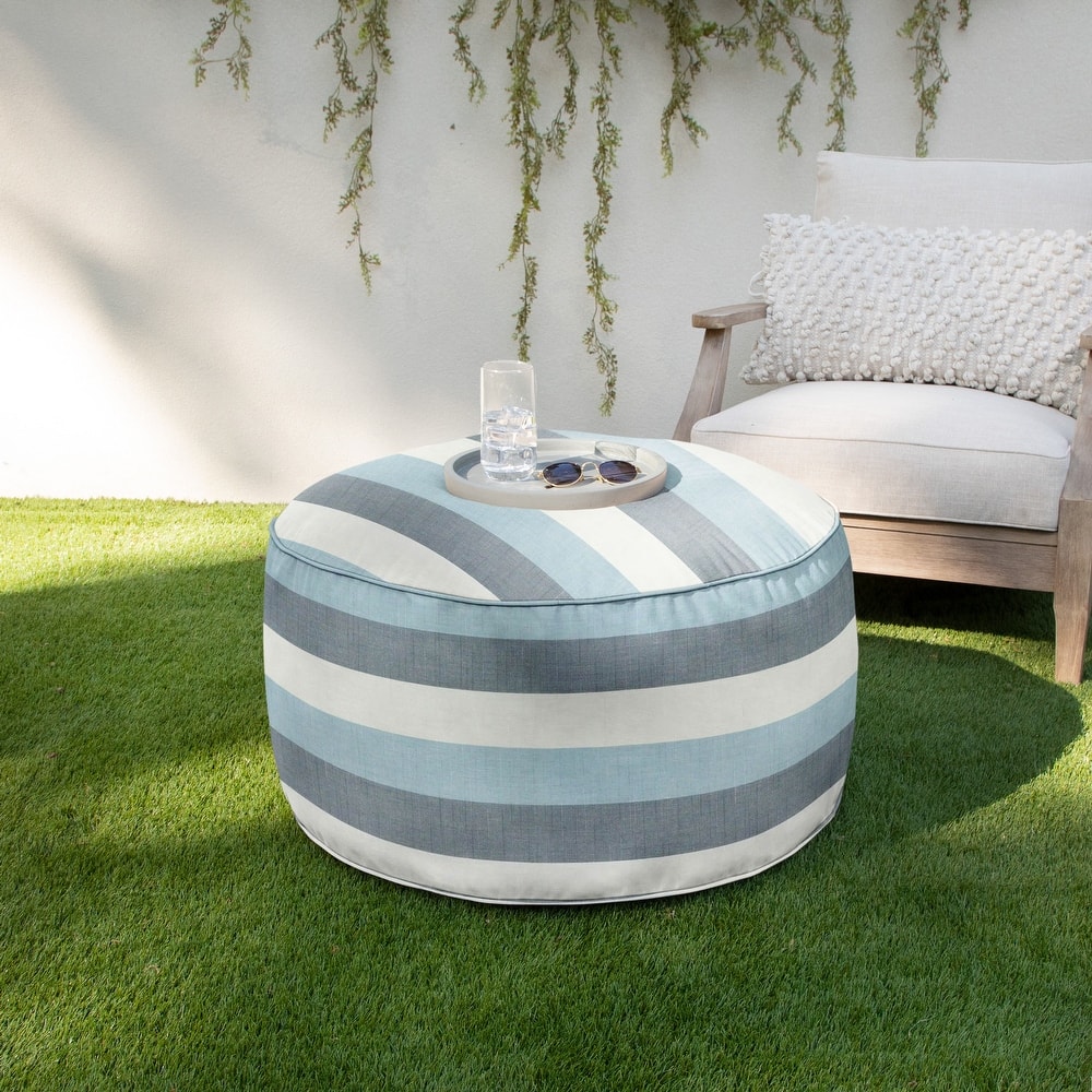 Sorra Home Sunbrella Outdoor Bean Pouf