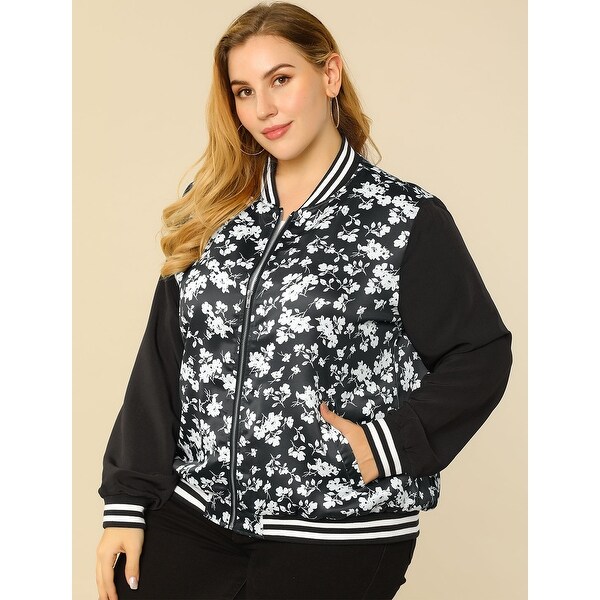 floral plus size jacket