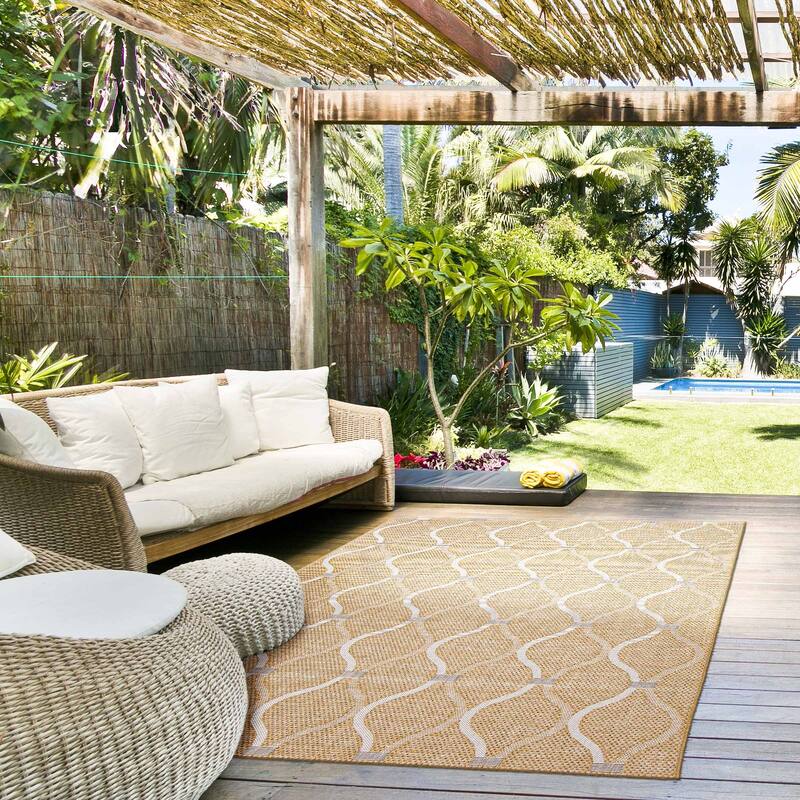 ECARPETGALLERY Veranda Abstract Indoor/ Outdoor Rug