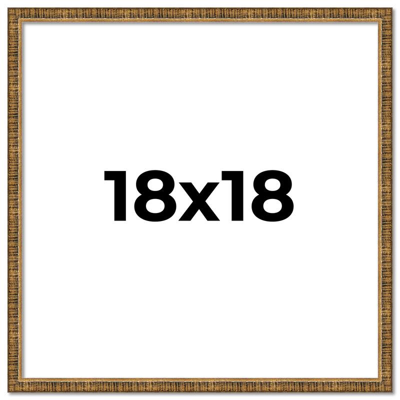 18x18 Frame Gold Kingsley Distressed Solid Wood Picture Frame Width