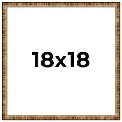 18x18 Frame Gold Kingsley Distressed Solid Wood Picture Frame Width