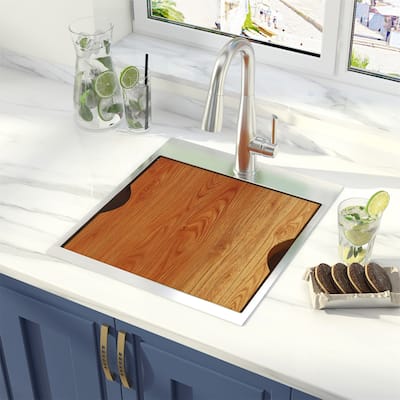 13x15 Inch Drop in Workstation Bar Sink