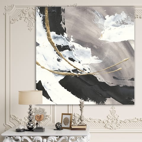 Designart 'Glam Printed Arcs II' Transitional Printed Gallery-wrapped Canvas