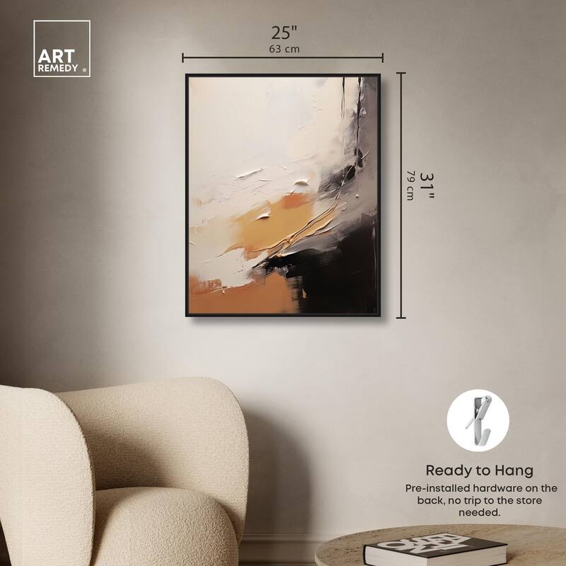 Baked Clay I Canvas by Art Remedy