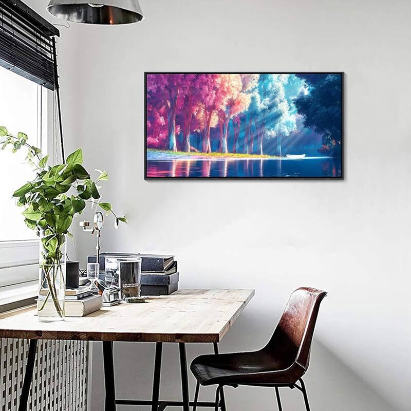 Colorful Tree Wall Paintings Large Forest Landscape Canvas Pictures