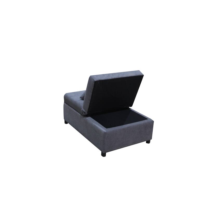 Folding Ottoman Comfortable choice, multiple functions, classic design, and cozy corners Sofa Bed - Dark Gray