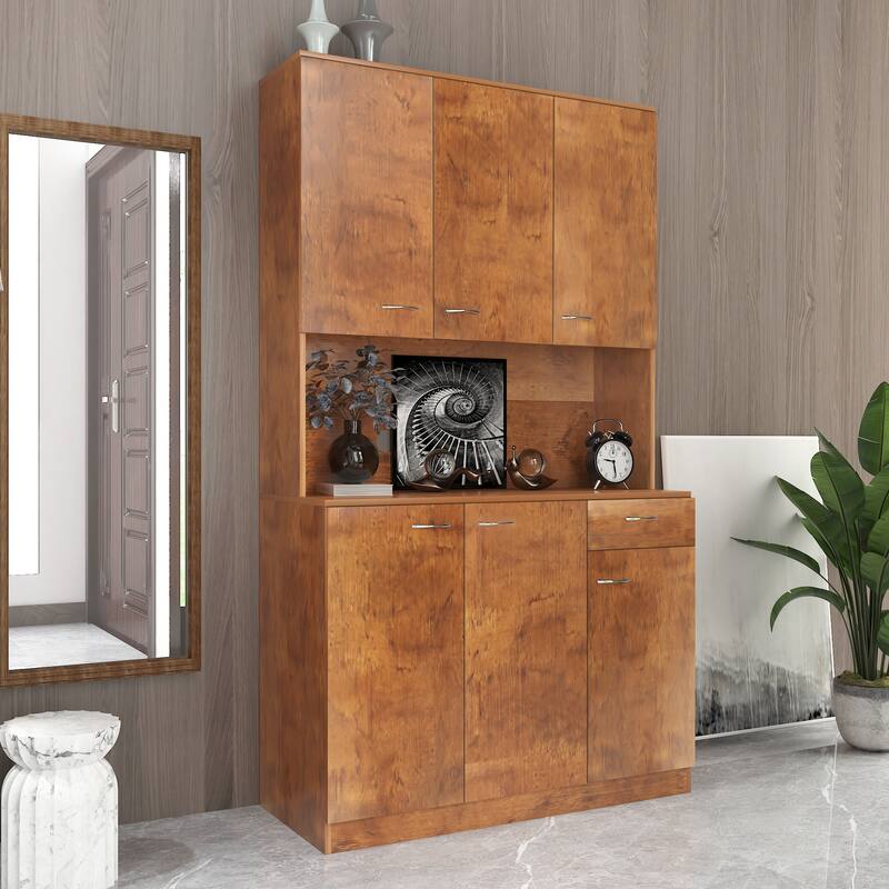 70.87" Tall Wardrobe and Kitchen Cabinet
