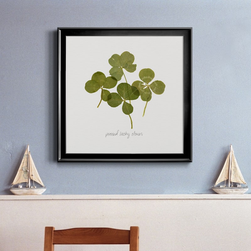 Pressed Clover I-Premium Framed Canvas - Ready to Hang