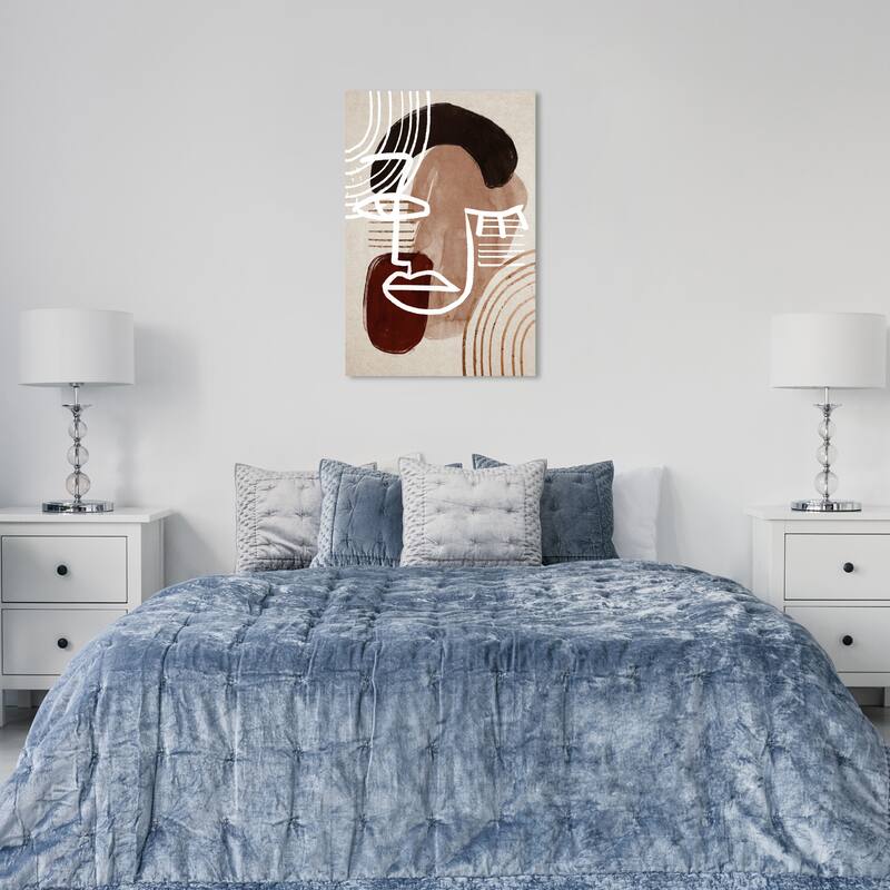 Wynwood Studio Abstract Lost in Abstracts White and Mid-Century Modern Wall Art Canvas Print - 36 x 24
