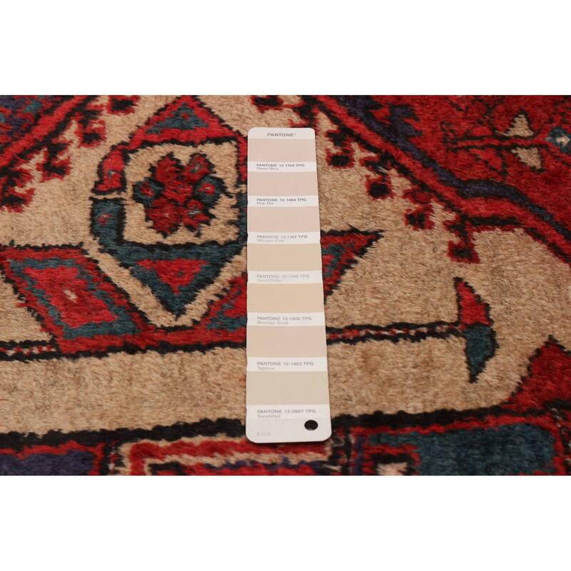 ECARPETGALLERY Hand-knotted Konya Anatolian Beige, Red Wool Rug - 3'9 x 11'2