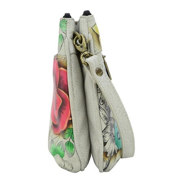 Anuschka Anna by Handpainted Small Multi Compartment X-Body,Floral Paradise