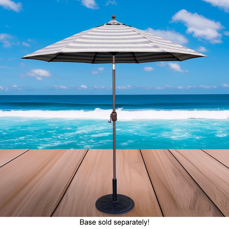 Tropishade 9' Market Umbrella with Sunbrella 40564-02 Range Smoke