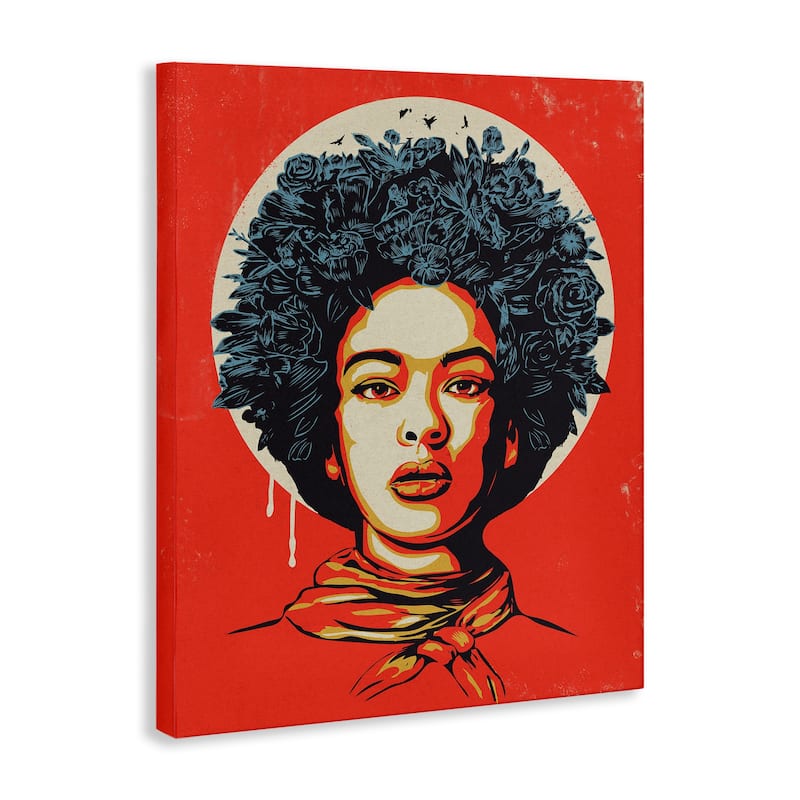 Stupell Vibrant Portrait of Woman Canvas Wall Art Design By Balazs Solti