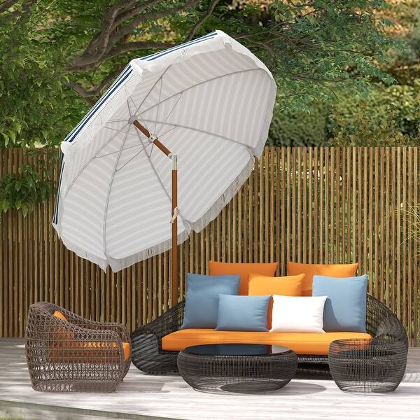 amazon 7.5 ft patio umbrella Simple Deluxe 7.5ft Outdoor Table Market Yard Umbrella with Push Button Tilt/Crank, 6 Sturdy Ribs for Garden, Deck, Backyard, Pool, Green : Patio, Lawn & Garden Sun Master 11' Round Color:Discovery Black Frost Dive into a world Hardware & Tools