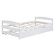 preview thumbnail 11 of 24, Twin Size Platform Bed With Twin Size Trundle