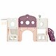 preview thumbnail 8 of 37, 7-in-1 Toddler Slide Set - Spaceship Playset with Slide, Arch Tunnel, Basketball Hoop, and Toy Storage