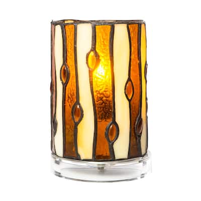 6.25 inches Tall Diamond Hill Tiffany Accent Lamp - 6.25 inches Tall