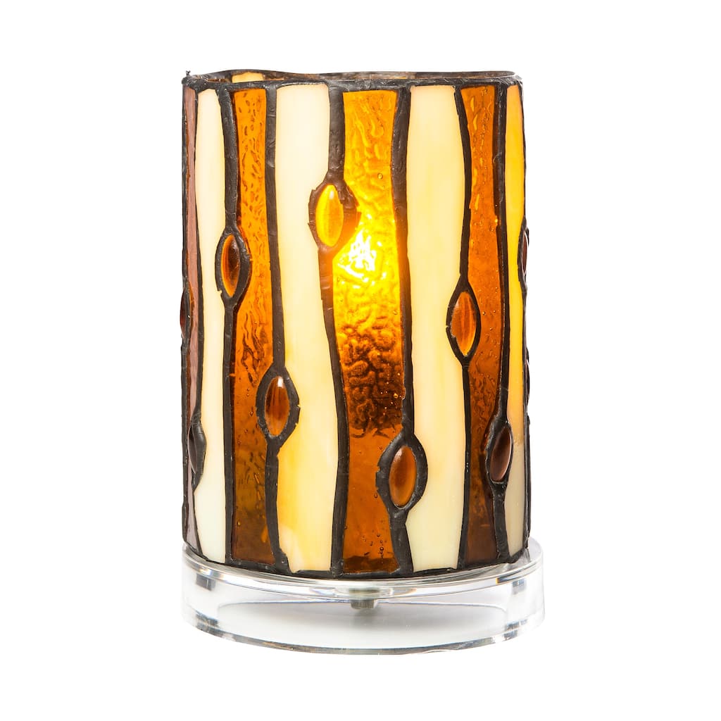 6.25 inches Tall Diamond Hill Tiffany Accent Lamp - 6.25 inches Tall
