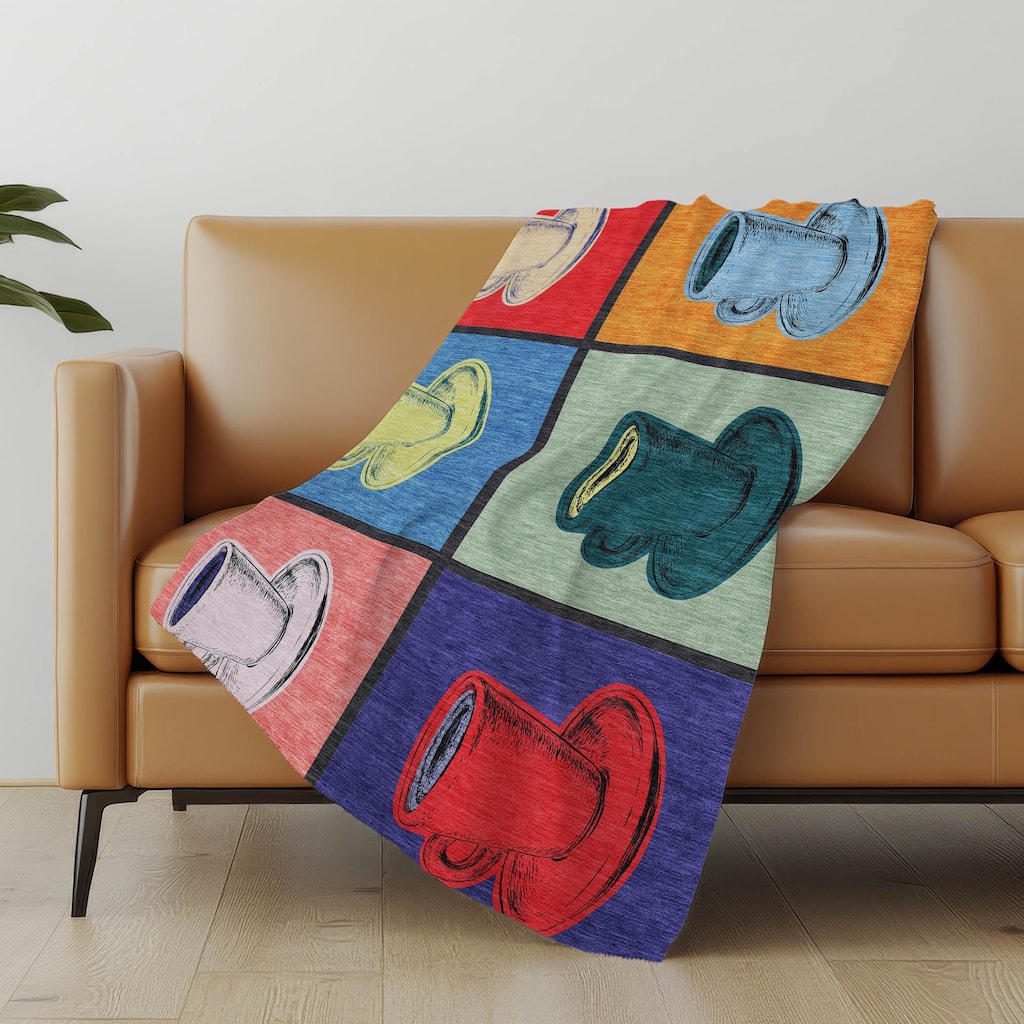 Premium Machine Washable ASB165 Coffe Cup Sherpa Throw Blanket