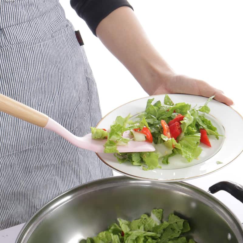 Silicone Turner Spatula Heat Resistant Non-scratch - 12.6" x 3.1"(L*W)