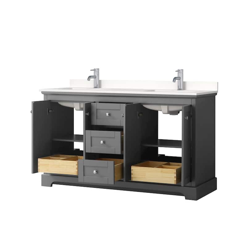 Wyndham Collection WCV232360D-QTZ-UNSMXX Avery 60" Free Standing