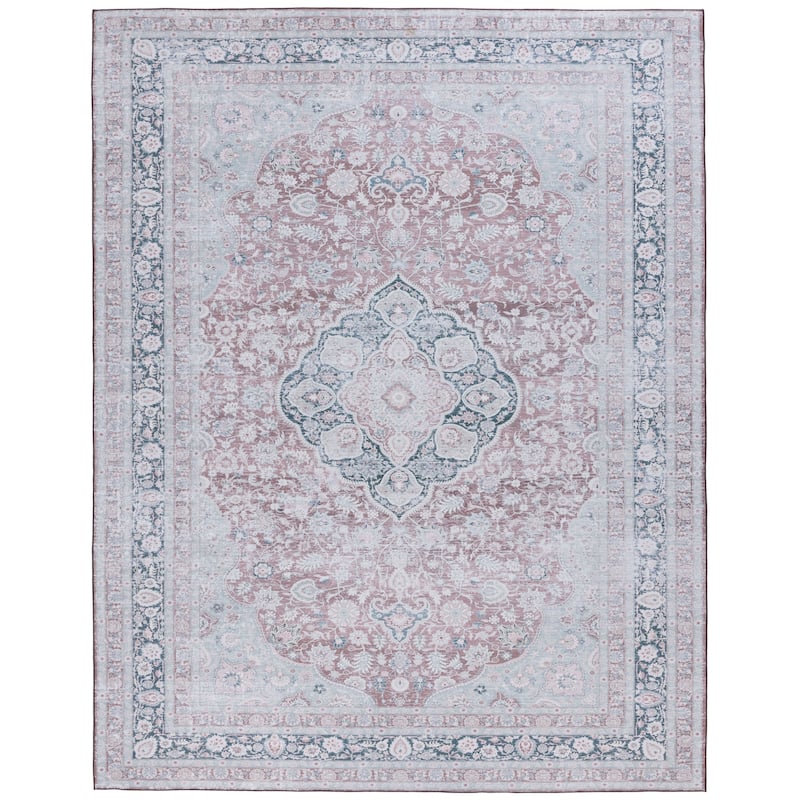SAFAVIEH Tucson Machine Washable Slip Resistant Ueli Traditional Oriental