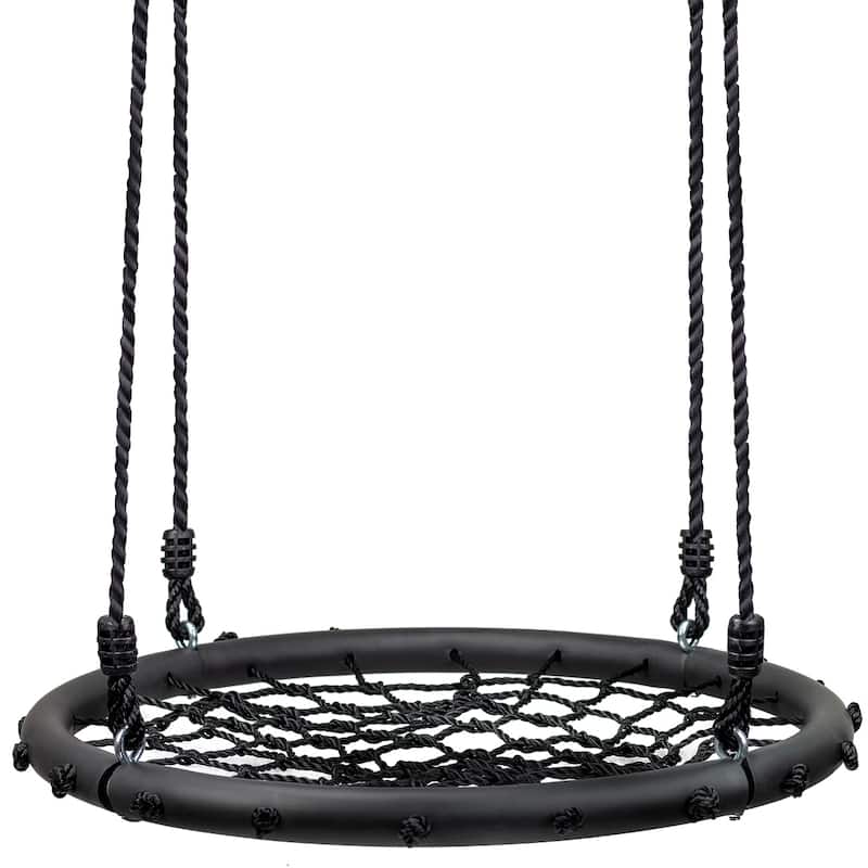 Sorbus Spinner Swing Round Web Swing – Great for Tree, Swing Set, Backyard, Playground, Playroom – Accessories Included