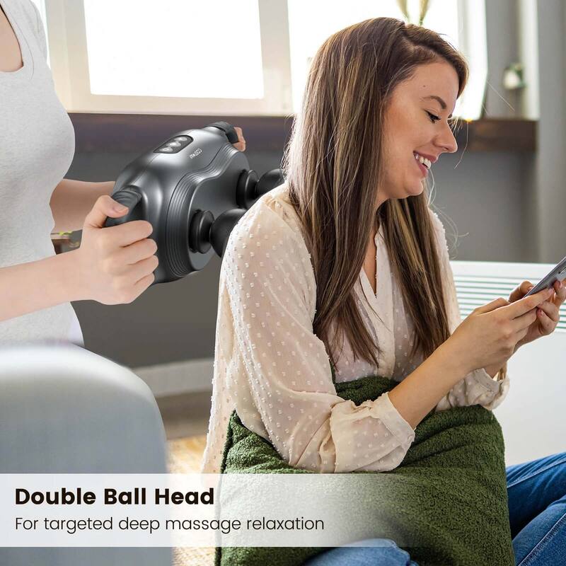 Costway Massage Gun Deep Tissue Multipurpose Electric Massager with 3 - See Details