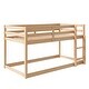 preview thumbnail 10 of 32, Twin Size Wood Loft Bed with Ladder and Fence for Kids