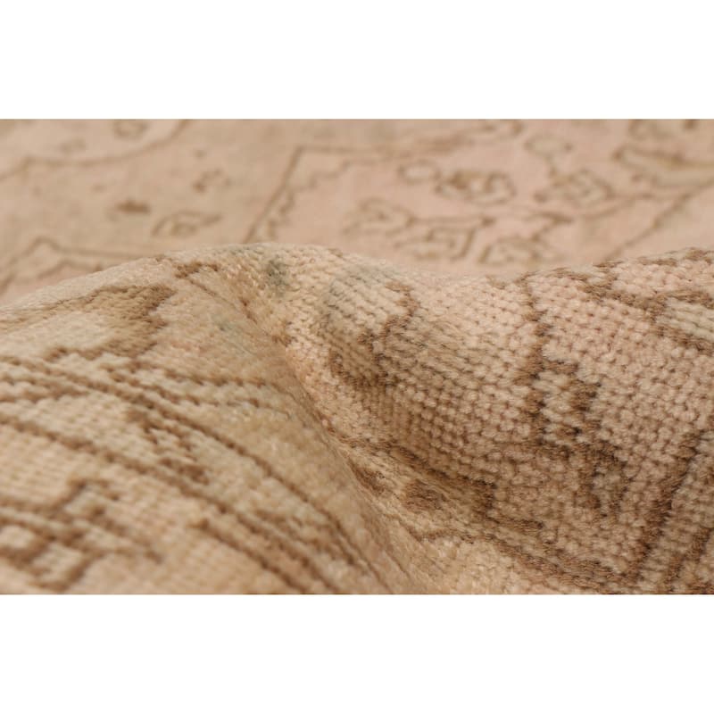 ECARPETGALLERY Hand-knotted Antalya Vintage Light Copper Wool Rug - 7'9 x 11'6