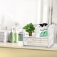 preview thumbnail 5 of 7, 3 Compartment Wood Plastic Composite Desk Organizer Book Shelf Organizer Cookie Rack