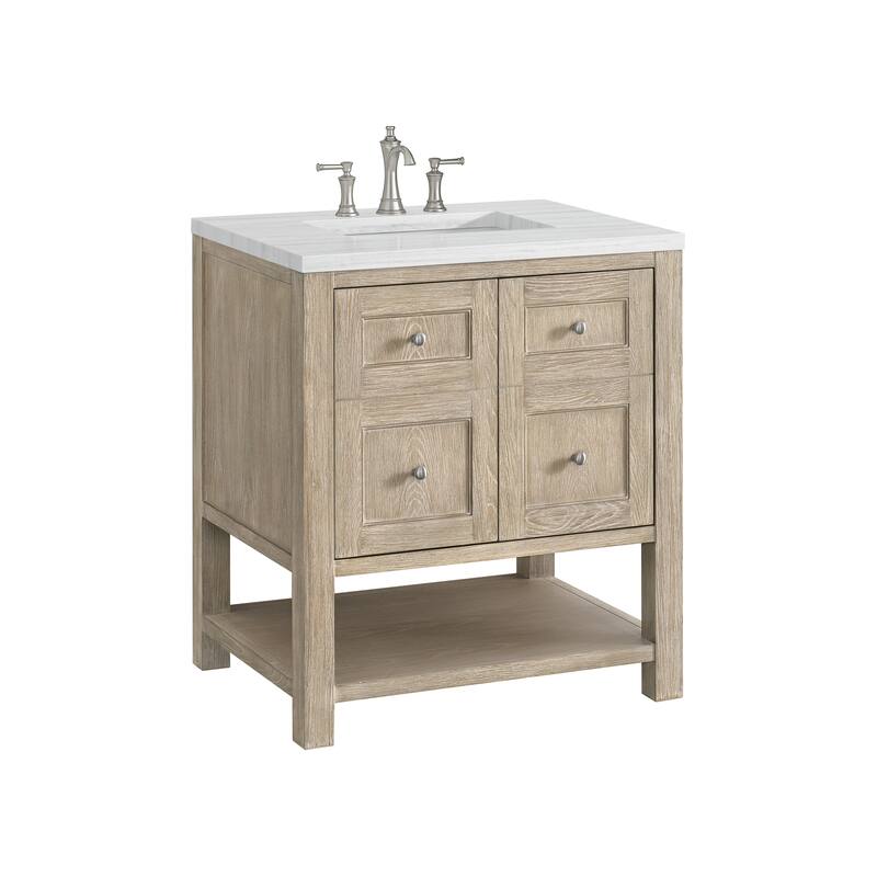 James Martin Vanities Breckenridge 30" Single Vanity, Whitewashed Oak