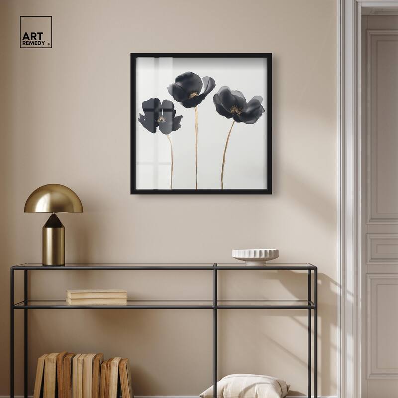 Nocturnal Flowers II Shadowbox by Art Remedy