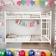 preview thumbnail 1 of 11, Metal Twin over Twin Bunk Bed with Heavy-duty Sturdy Metal White