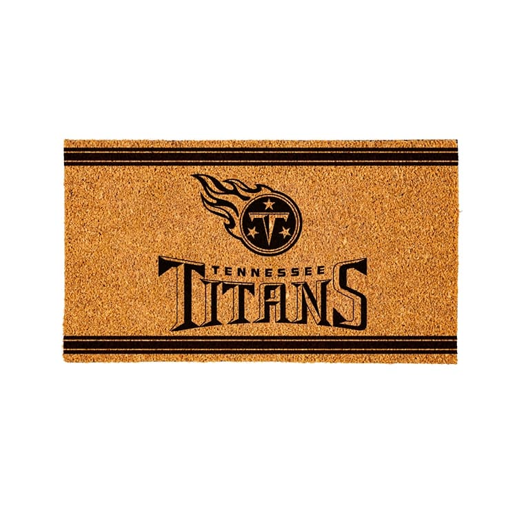 Tennessee Titans PVC Door Mat - Black