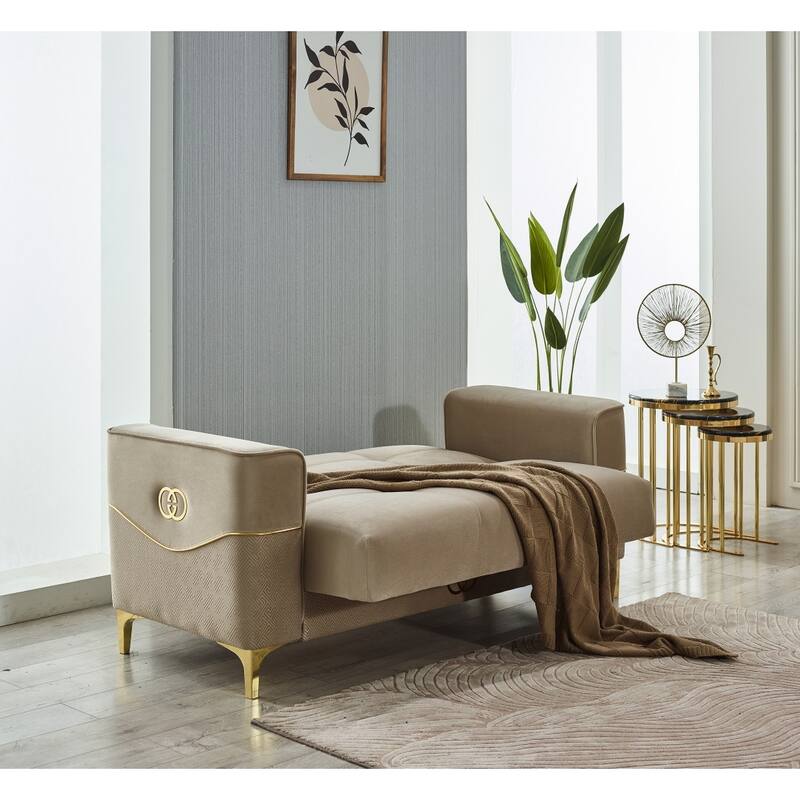 Cad 4-Pieces Comfortable Sleeper Modern One Sofa One Loveseat Two Chair Living Room Set
