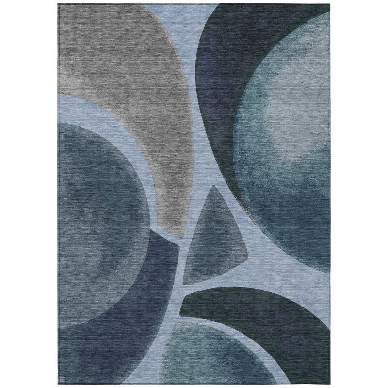 Machine Washable Indoor/ Outdoor Modern Hays Chantille Rug