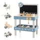 preview thumbnail 3 of 7, Kids Play Tool Workbench Set with 61 Pcs Tool and Parts Set-Blue - 19.5" x 11.5" x 28.5"