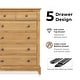 preview thumbnail 7 of 21, Furniture of America Wellington Farmhouse Natural Oak 6-Piece Wood Kids Bedroom Set