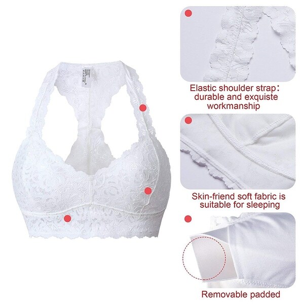 white padded bralette