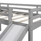 preview thumbnail 47 of 68, Loft Bed Wood Bed with Slide, Stair and Chalkboard
