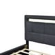 preview thumbnail 15 of 14, Twin Size Upholstered Platform Bed with LED Lighting and Storage Drawers, Modern Design with Lattice Headboard