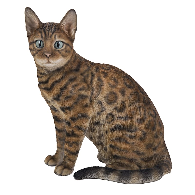 Sitting Bengal Cat Statue