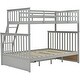 preview thumbnail 5 of 12, Wooden Twin Over Full Bunk Bed with Ladder and Safety Rails, Convertible Design with Underbed