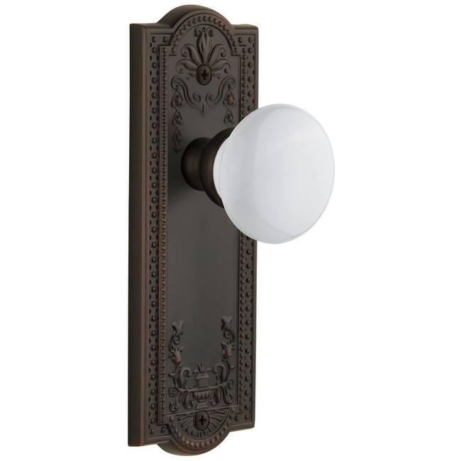 Grandeur Parthenon Solid Brass Rose Single Dummy Door Knob with Hyde - Timeless Bronze